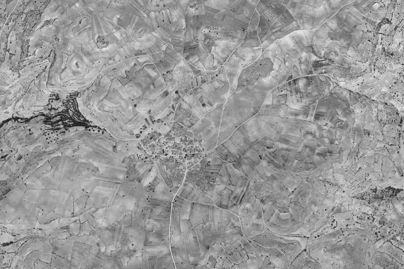 Ortofoto de 1956-1957 del núcleo de Valdeavellano