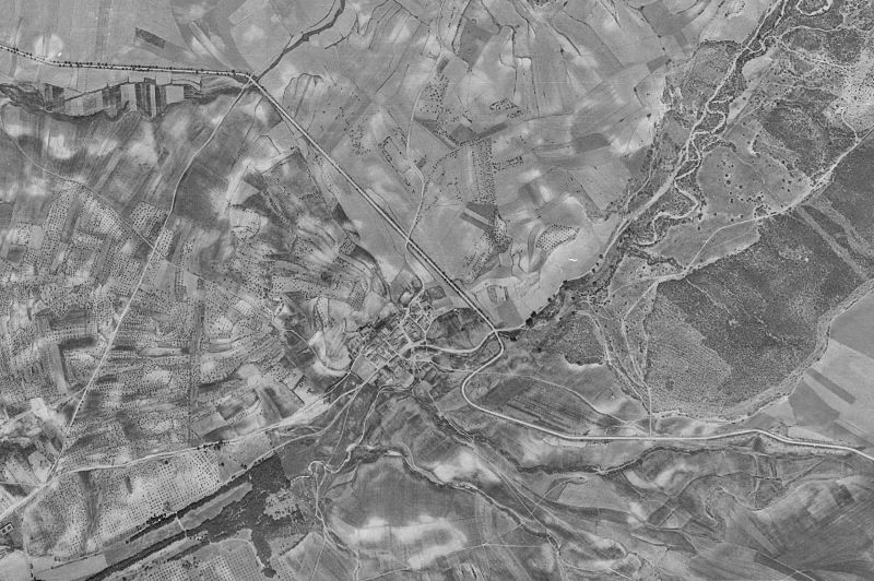 Ortofoto de 1956-1957 del núcleo de Valdeaveruelo