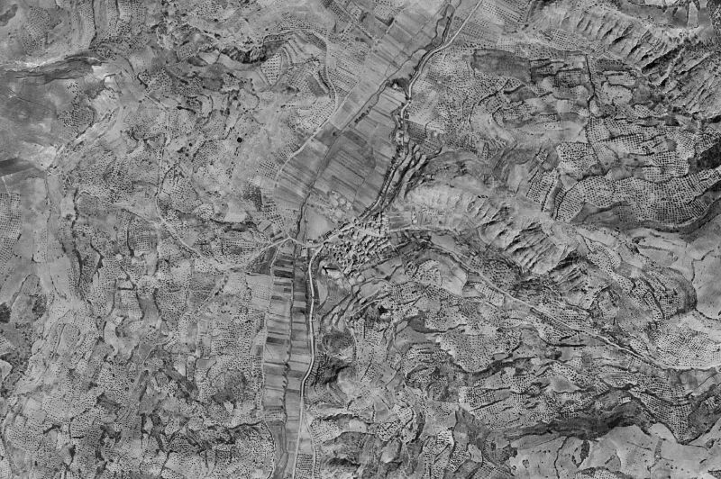 Ortofoto de 1956-1957 del núcleo de Valdeconcha