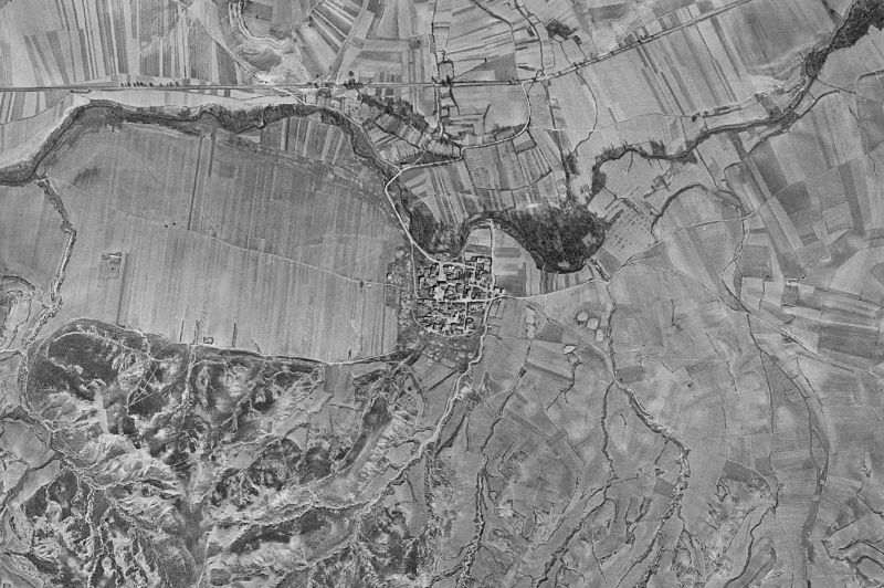 Ortofoto de 1956-1957 del núcleo de Valderrebollo