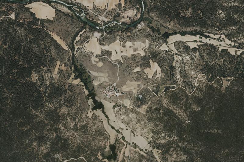 Ortofoto actual del núcleo de Valtablado del Río
