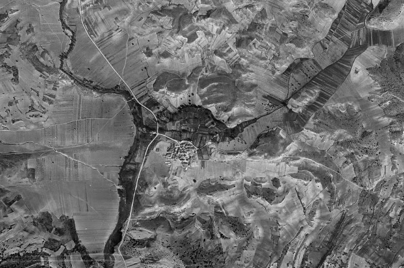 Ortofoto de 1956-1957 del núcleo de Viana de Jadraque
