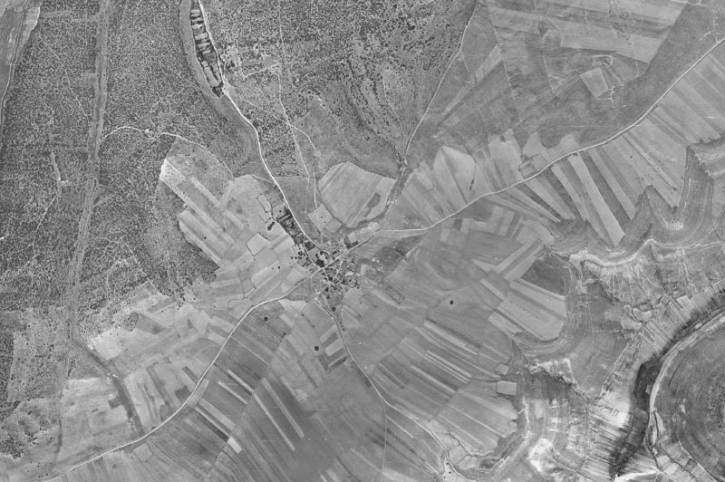 Ortofoto de 1956-1957 del núcleo de Villanueva de Argecilla