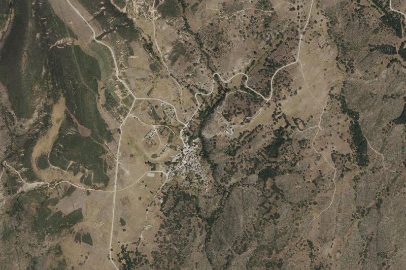 Ortofoto actual del núcleo de Villares de Jadraque
