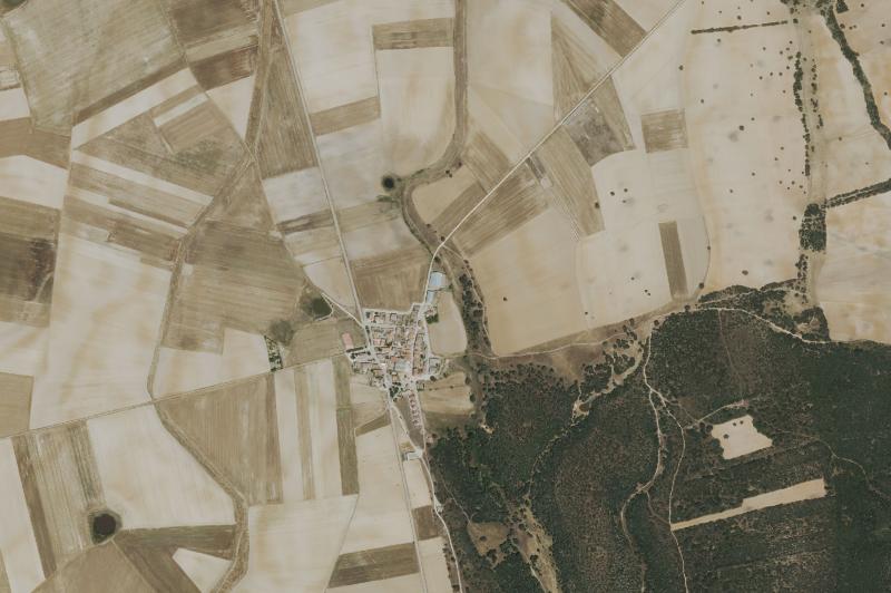 Ortofoto actual del núcleo de Villaseca de Uceda