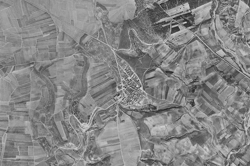 Ortofoto de 1956-1957 del núcleo de Viñuelas
