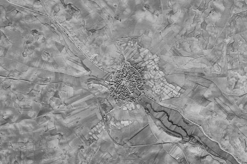 Ortofoto de 1956-1957 del núcleo de Yebra