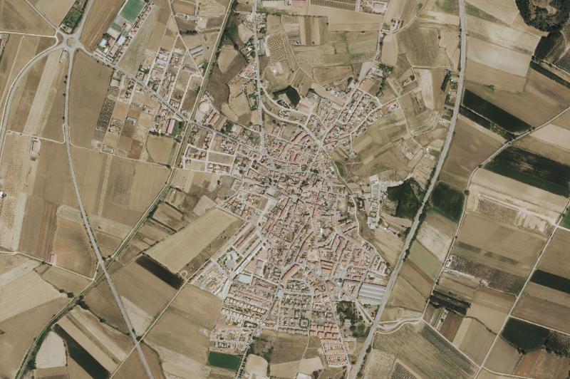 Ortofoto actual del núcleo de Yunquera de Henares