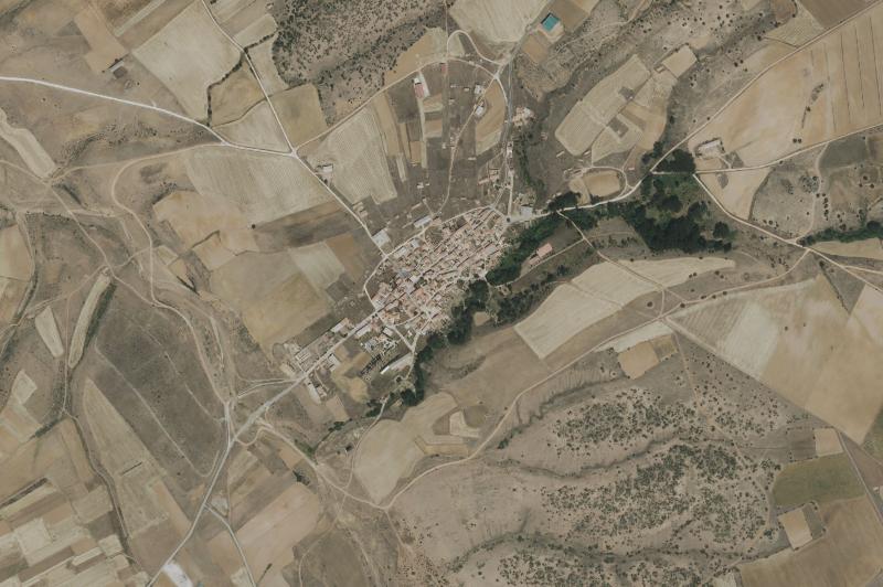 Ortofoto actual del núcleo de La Yunta