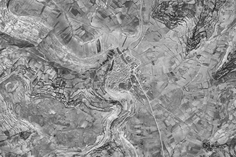 Ortofoto de 1956-1957 del núcleo de Zaorejas