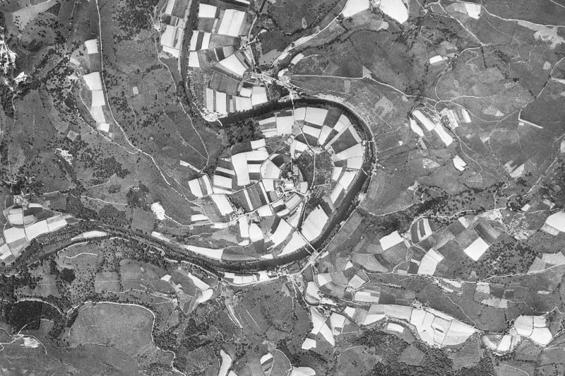 Ortofoto de 1956-1957 del núcleo de Aizarnazabal