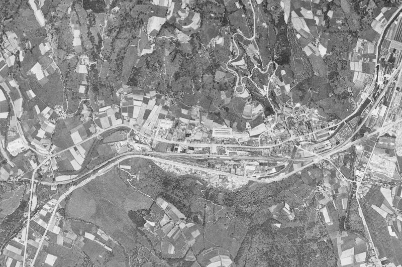 Ortofoto de 1956-1957 del núcleo de Beasain