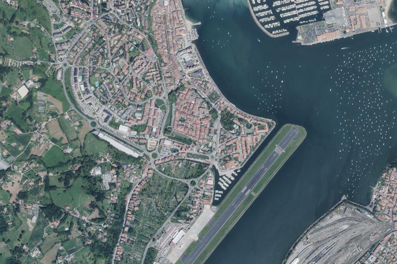 Ortofoto actual del núcleo de Hondarribia