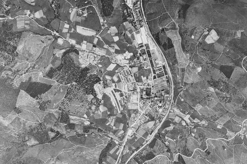 Ortofoto de 1956-1957 del núcleo de Legazpi