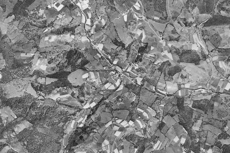 Ortofoto de 1956-1957 del núcleo de Mutiloa