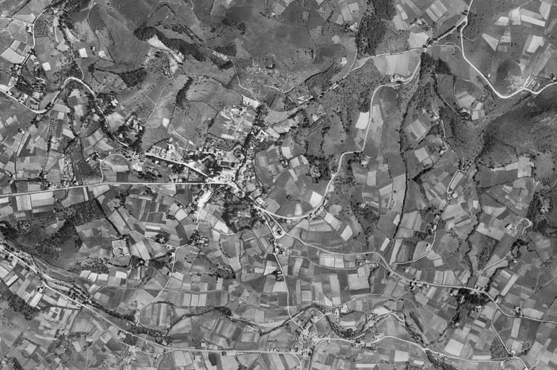 Ortofoto de 1956-1957 del núcleo de Oiartzun