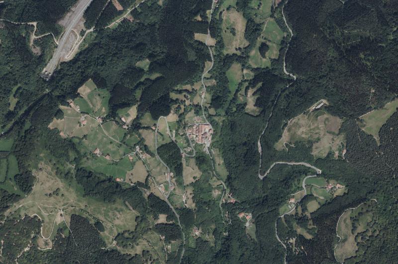 Ortofoto actual del núcleo de Leintz-Gatzaga