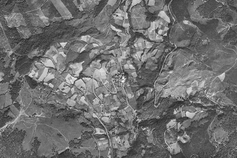 Ortofoto de 1956-1957 del núcleo de Leintz-Gatzaga