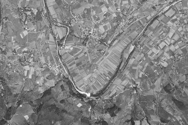 Ortofoto de 1956-1957 del núcleo de Usurbil
