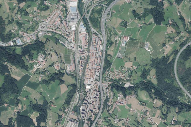 Ortofoto actual del núcleo de Villabona
