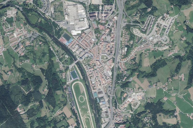 Ortofoto actual del núcleo de Lasarte-Oria