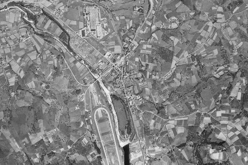Ortofoto de 1956-1957 del núcleo de Lasarte-Oria