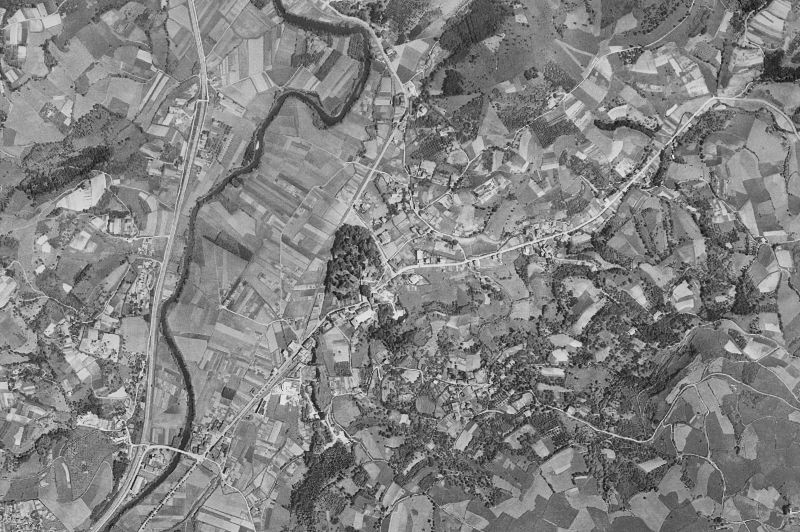 Ortofoto de 1956-1957 del núcleo de Astigarraga