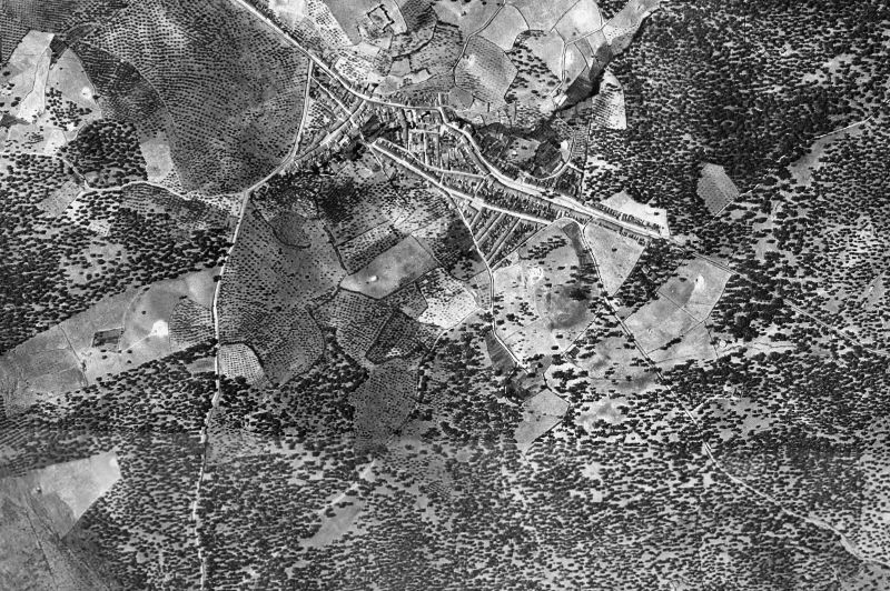 Ortofoto de 1956-1957 del núcleo de Cala
