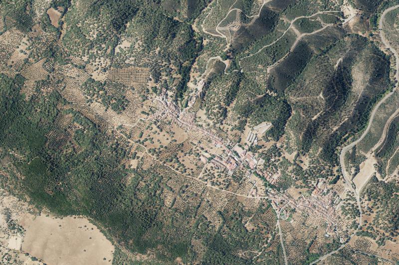 Ortofoto actual del núcleo de Corteconcepción