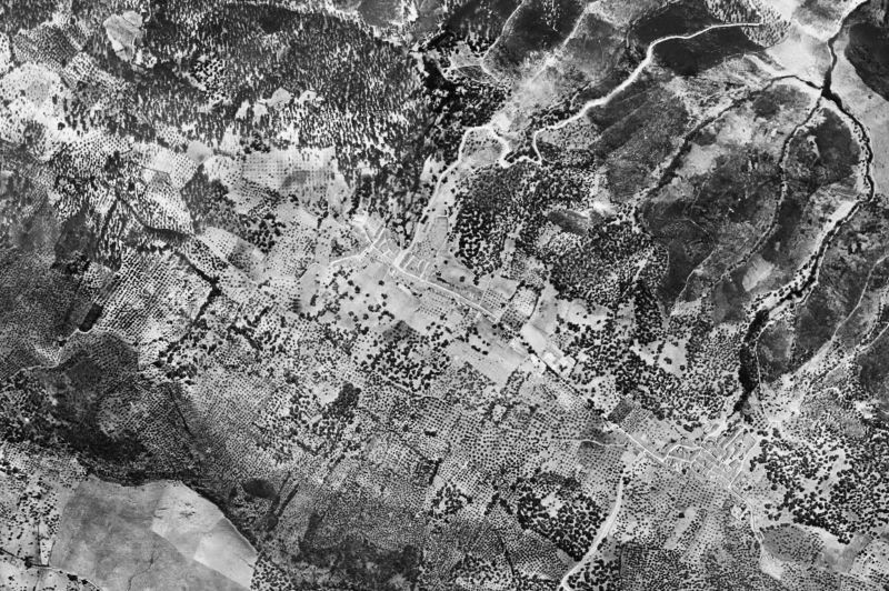 Ortofoto de 1956-1957 del núcleo de Corteconcepción