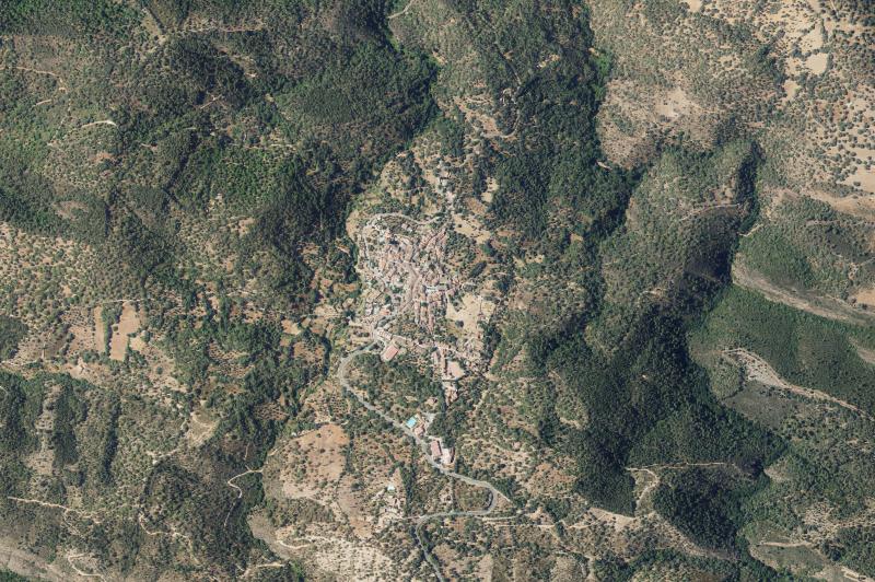 Ortofoto actual del núcleo de Cortelazor