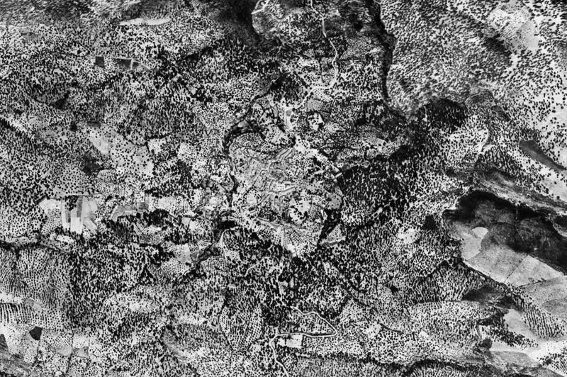 Ortofoto de 1956-1957 del núcleo de Cortelazor