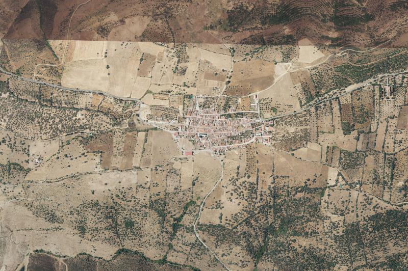 Ortofoto actual del núcleo de Cumbres de San Bartolomé
