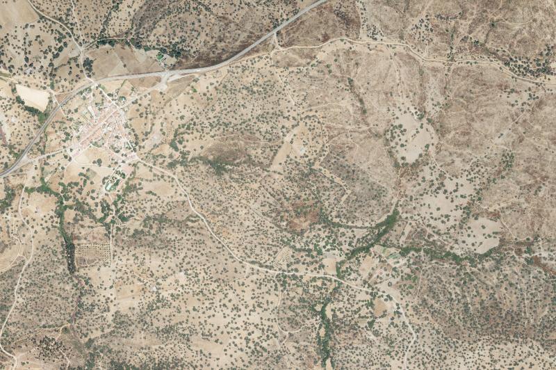 Ortofoto actual del núcleo de La Granada de Río-Tinto