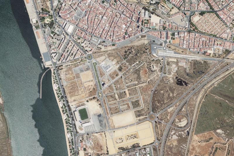 Ortofoto actual del núcleo de Huelva
