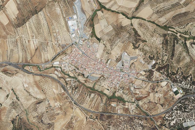Ortofoto actual del núcleo de Lucena del Puerto