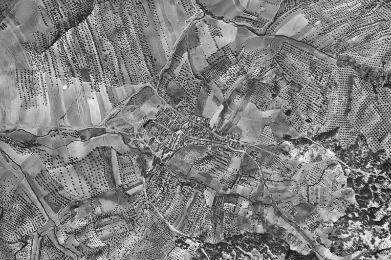 Ortofoto de 1956-1957 del núcleo de Lucena del Puerto