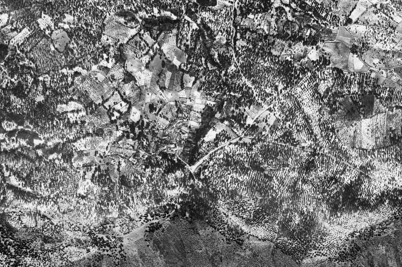 Ortofoto de 1956-1957 del núcleo de Los Marines