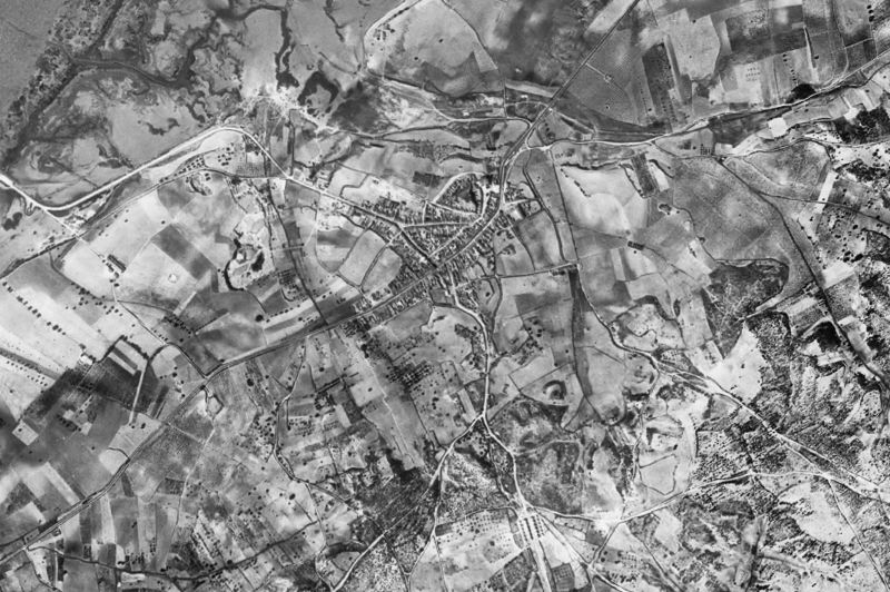 Ortofoto de 1956-1957 del núcleo de Palos de la Frontera