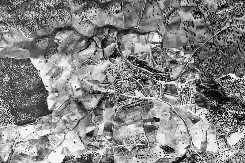 Ortofoto de 1956-1957 del núcleo de Paymogo