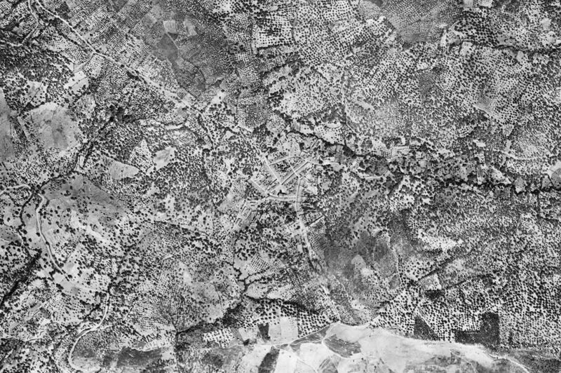 Ortofoto de 1956-1957 del núcleo de Santa Ana la Real