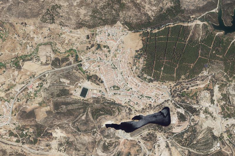 Ortofoto actual del núcleo de La Zarza-Perrunal