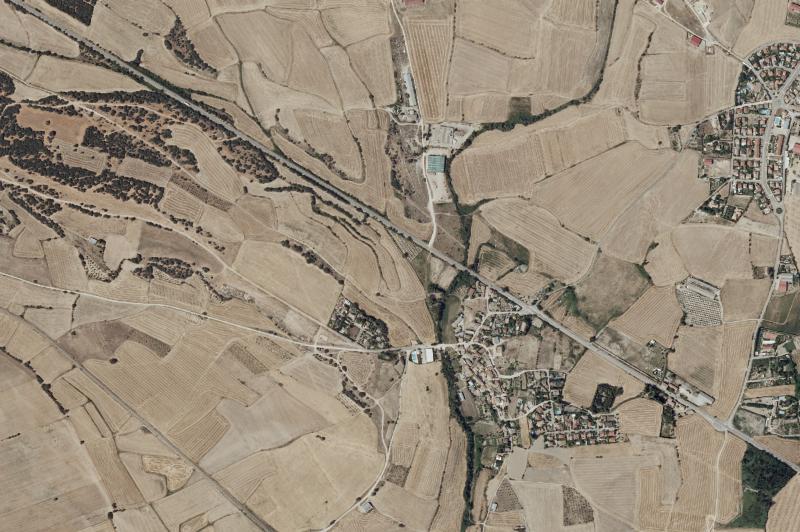 Ortofoto actual del núcleo de Alerre