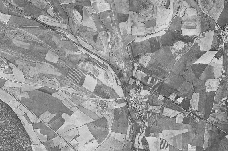 Ortofoto de 1956-1957 del núcleo de Alerre