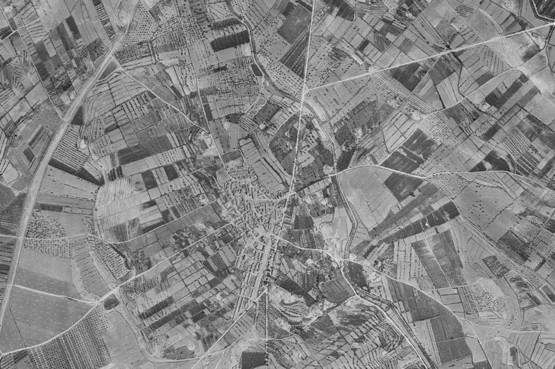 Ortofoto de 1956-1957 del núcleo de Altorricón