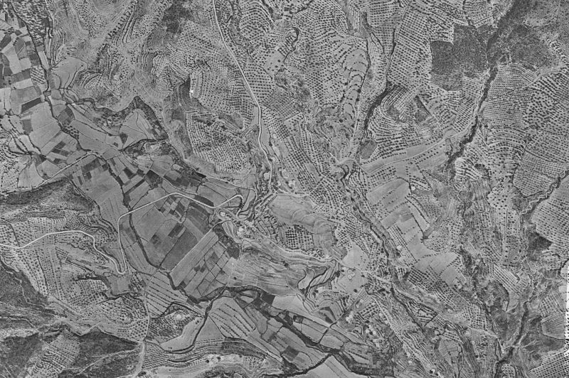 Ortofoto de 1956-1957 del núcleo de Baldellou