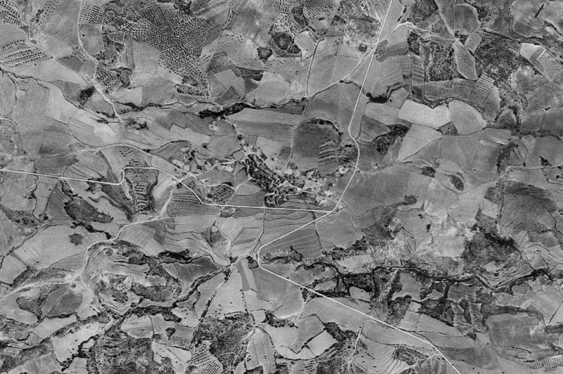 Ortofoto de 1956-1957 del núcleo de Blecua y Torres