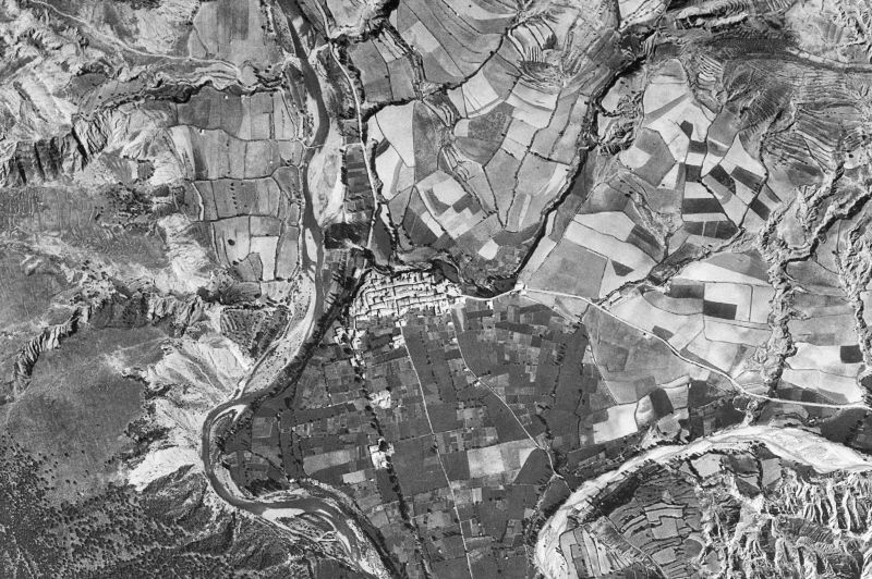 Ortofoto de 1956-1957 del núcleo de Campo