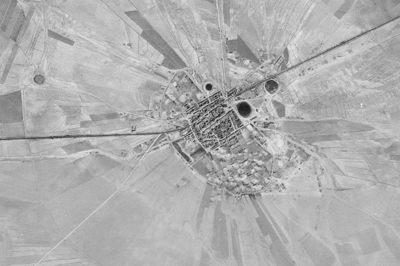 Ortofoto de 1956-1957 del núcleo de Candasnos