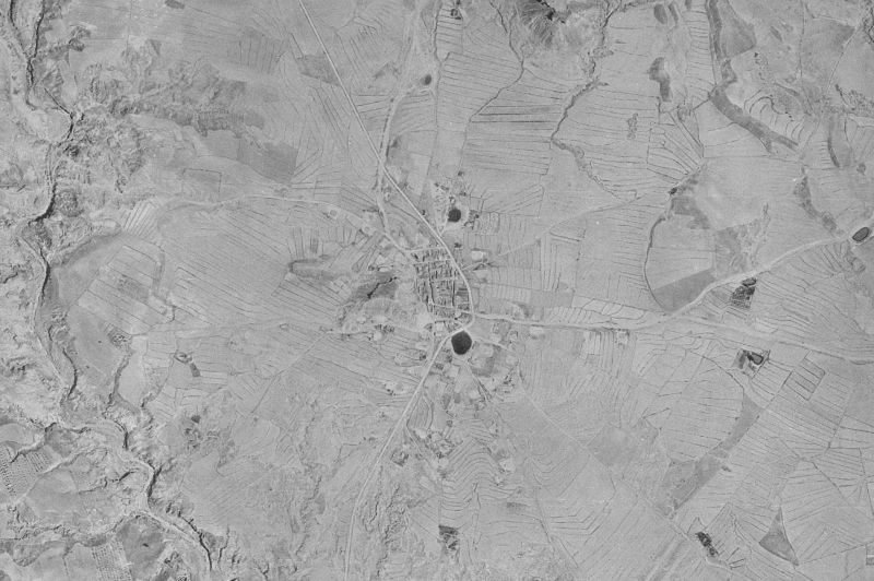 Ortofoto de 1956-1957 del núcleo de Castelflorite